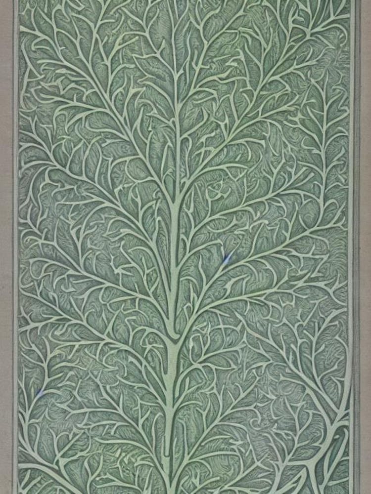 Burr-Eiche Vintage Botanik