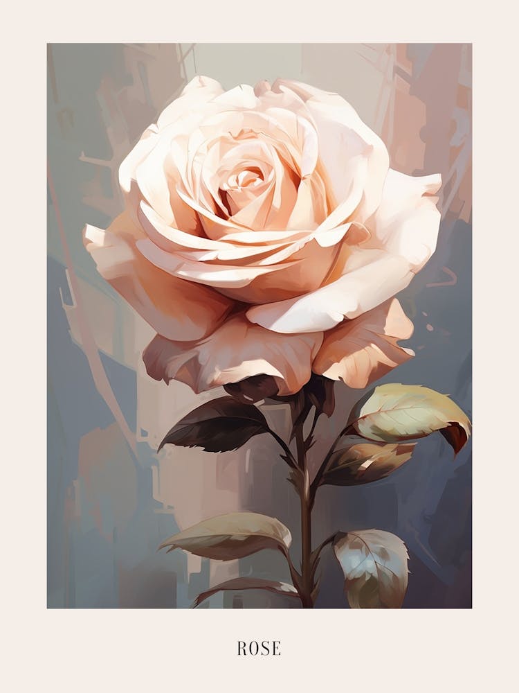 Floral Illustration Rose 6 Poster