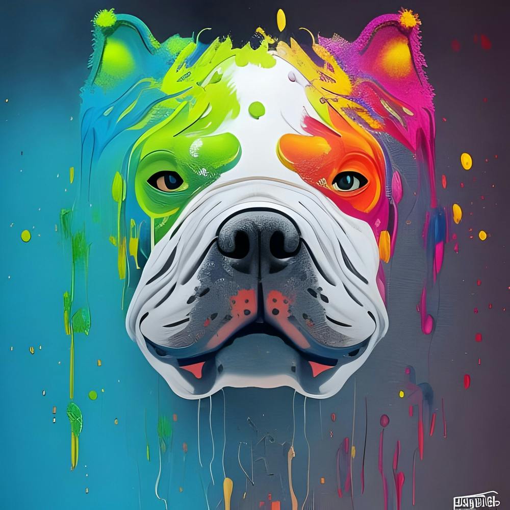 Bulldog Painting 1
