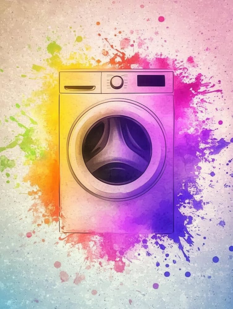Colorful Washing Machine