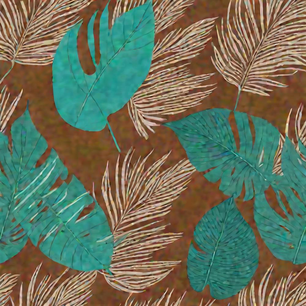 Single Tropical Leaf pattern art, 125