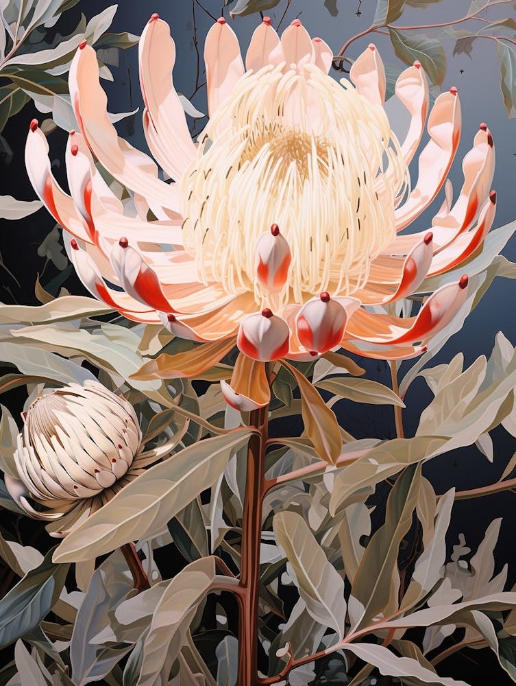 Flower Illustration Protea 4