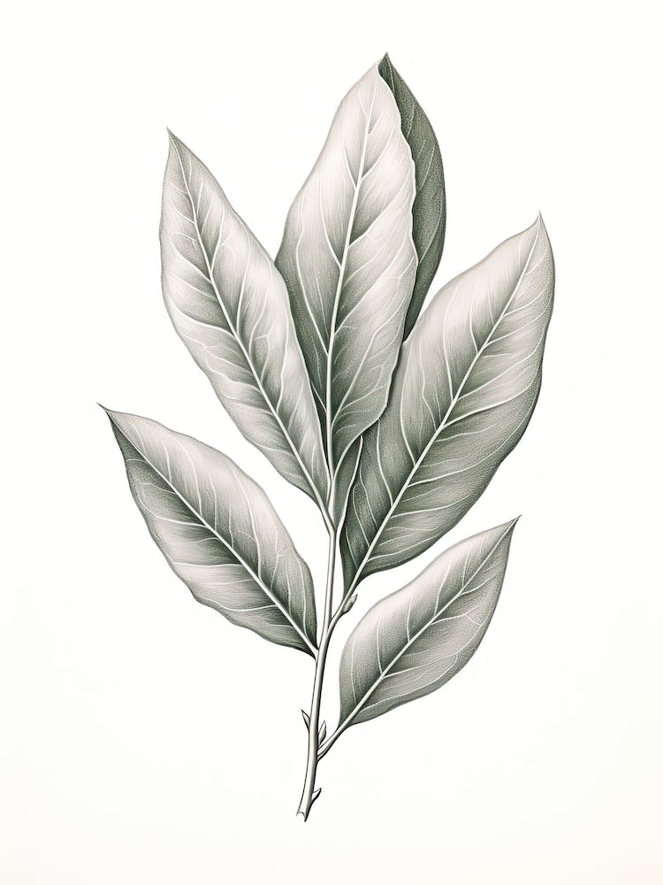 Bay Leaves Vintage Botanical Herbs 0