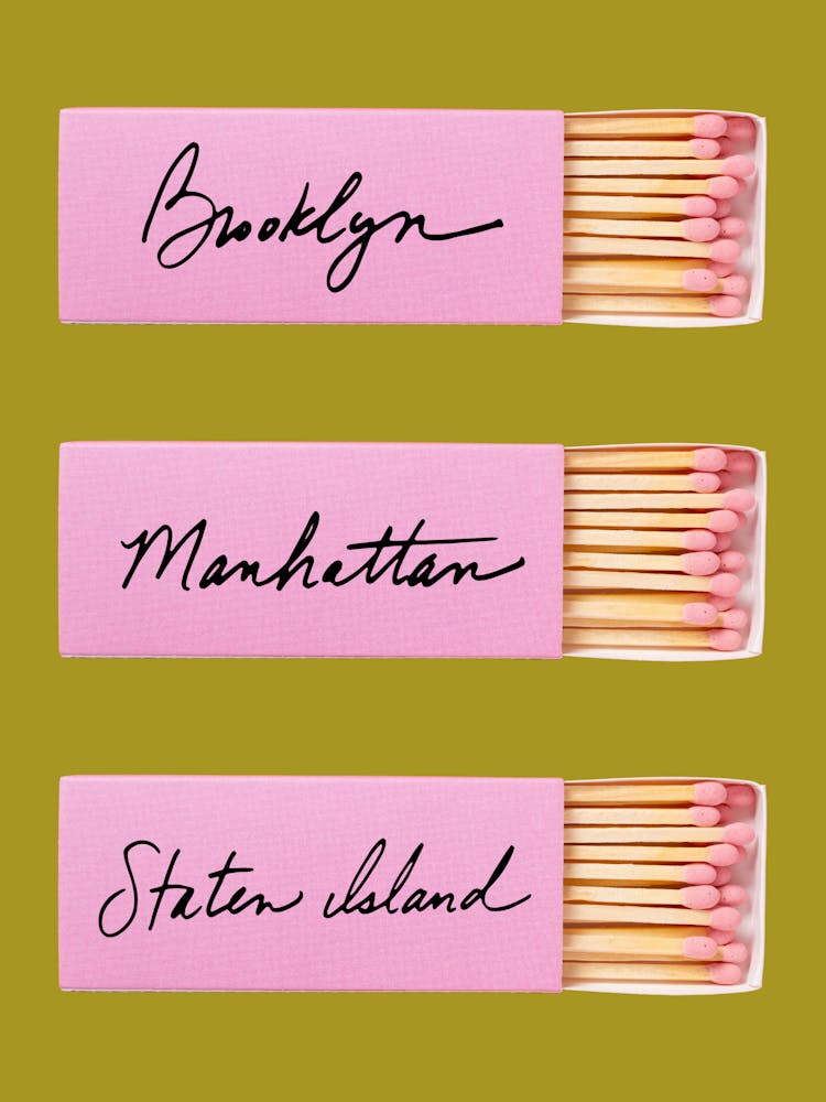 Brooklyn | Manhattan | Staten Island New York Matchbook
