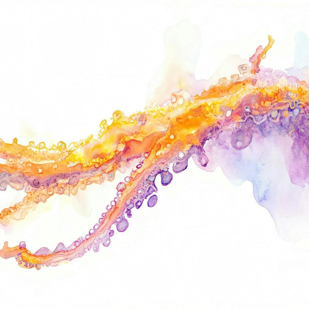 Abstract Watercolor Octopus