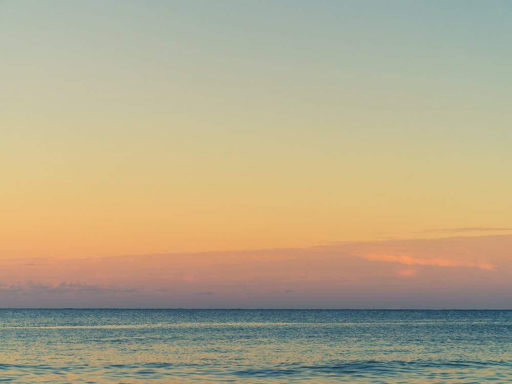 Ocean Sunset At The Beach
