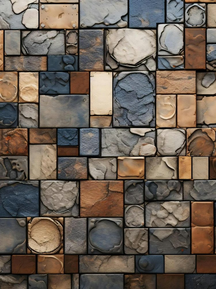 Abstract Stone Wall