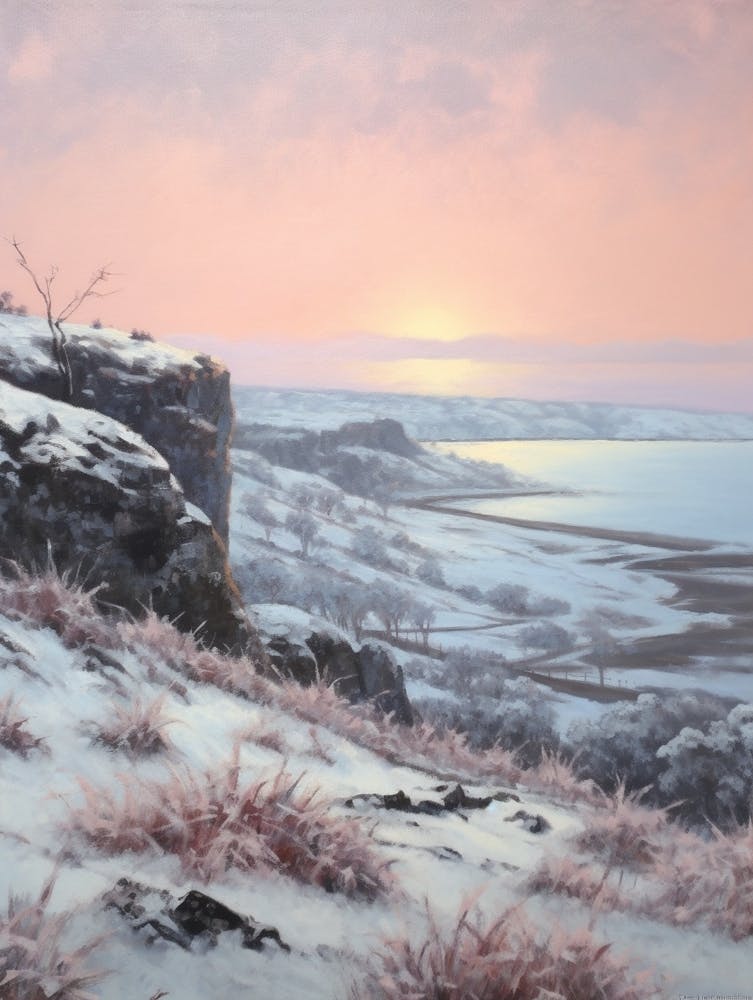 Dreamy Winter Painting Pembrokeshire Coast National Park United States 4