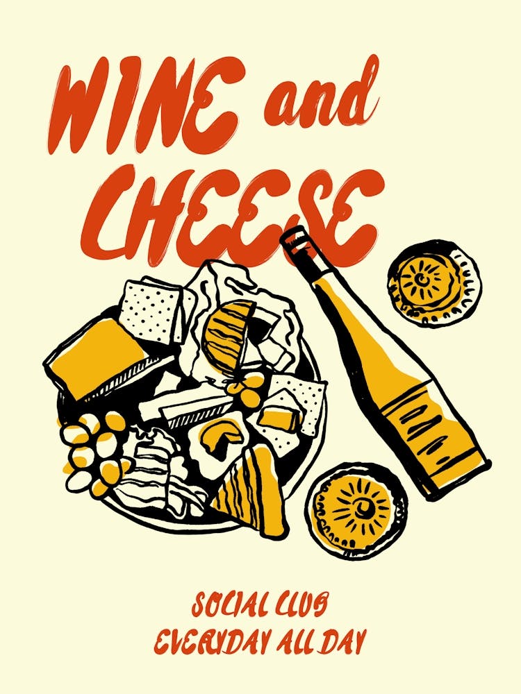Boho Food 20 Wine And Cheese