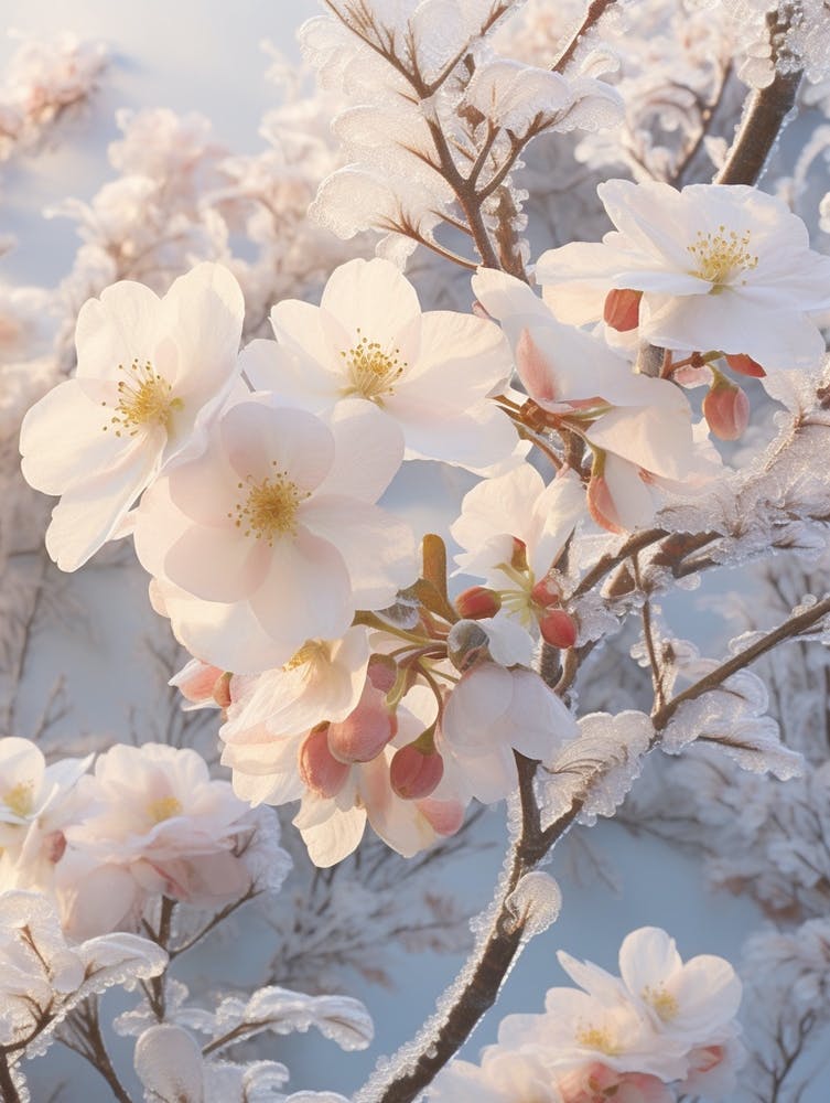 Frosty Botanical Camellia 7