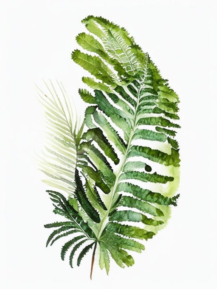 Tasmanian Tree Fern Watercolour