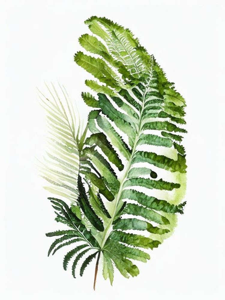 Tasmanian Tree Fern Watercolour