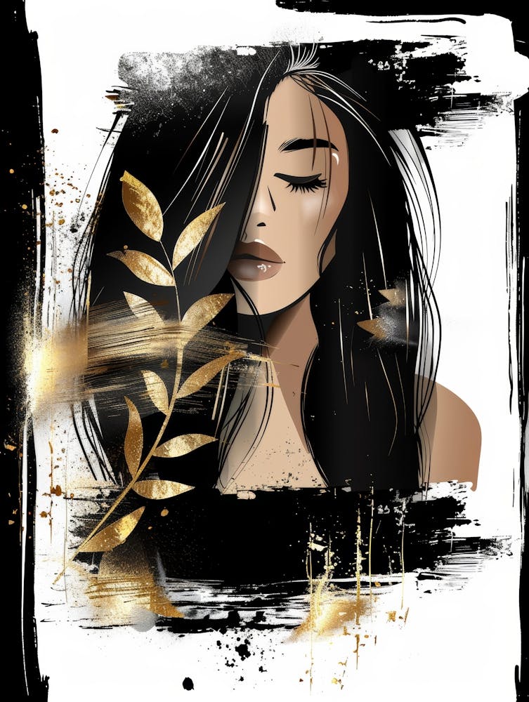 Fille aux Feuilles d'Or