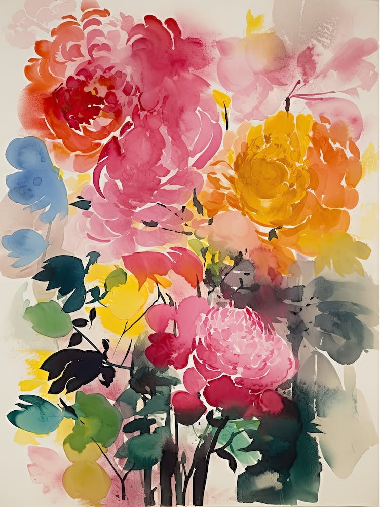Illustration de fleur de pivoine 4
