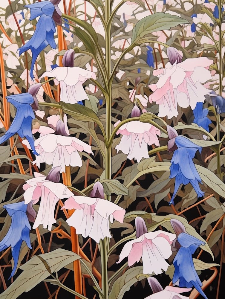 Illustration Fleur Lobélia 1