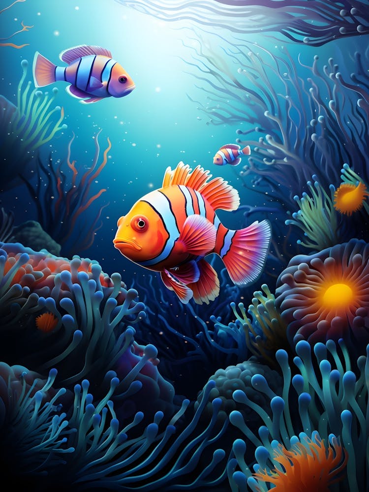 Clown Fish Underwater