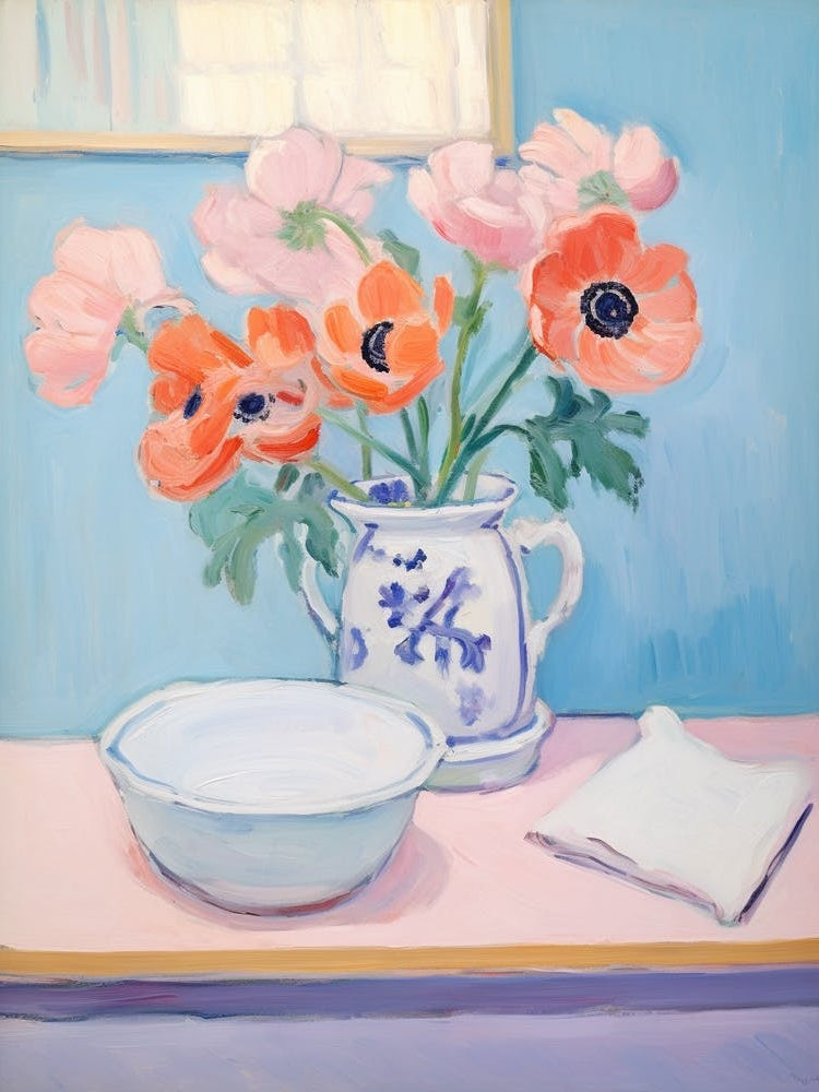 A Vase With Anemone, Flower Bouquet 4