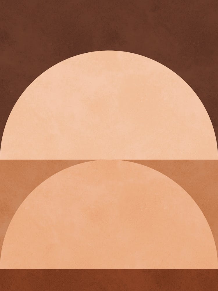 Brown geometric art 1