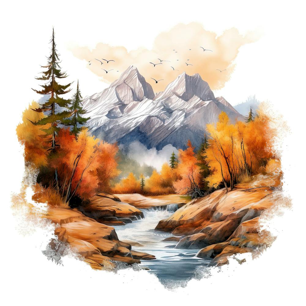 Aquarell Landschaftsmalerei 23