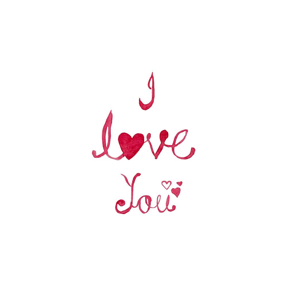 Hand Painted - I Love You