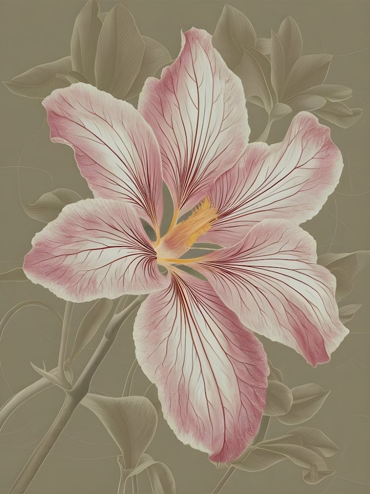 Pink Hibiscus Canvas Print