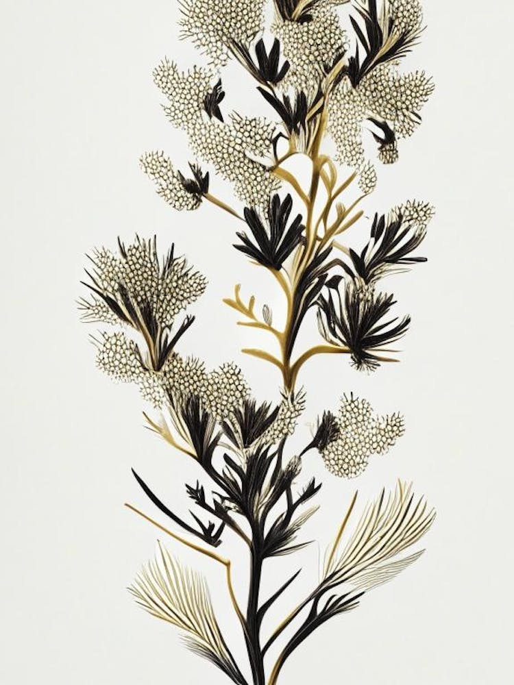 Joshua Tree Pattern Gold And Black (7)