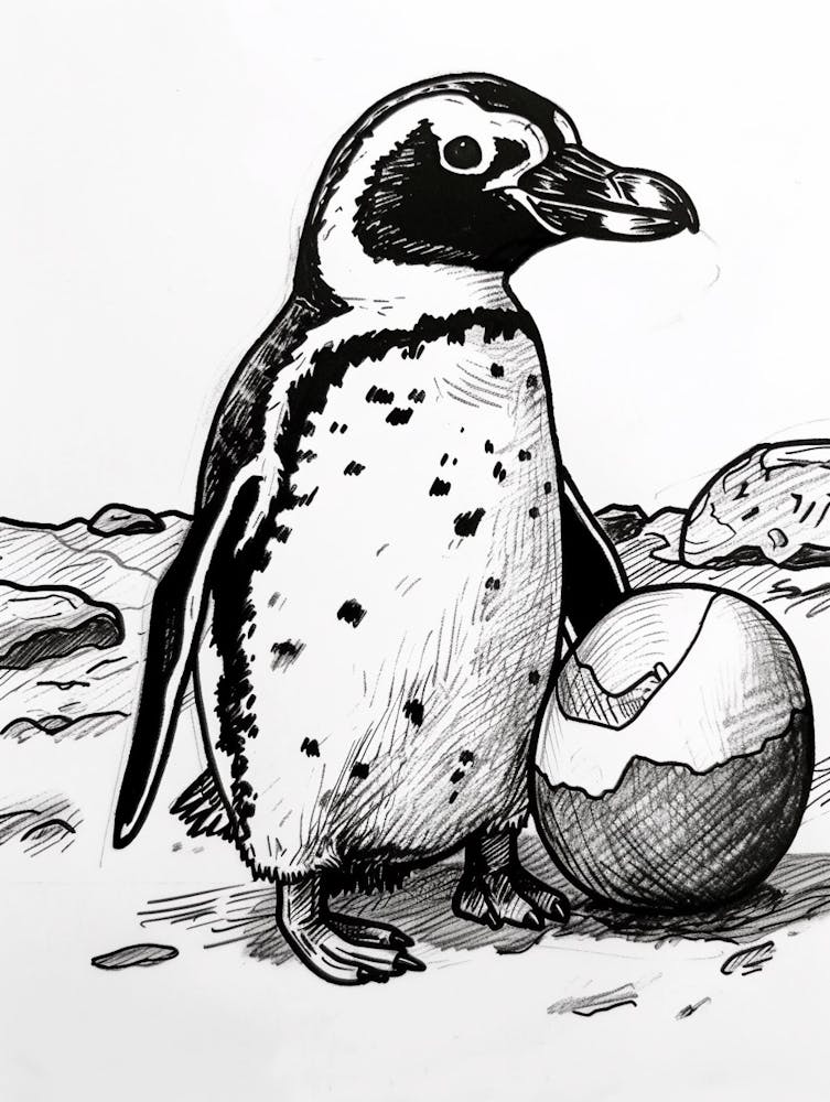 African Penguin Hatching 2