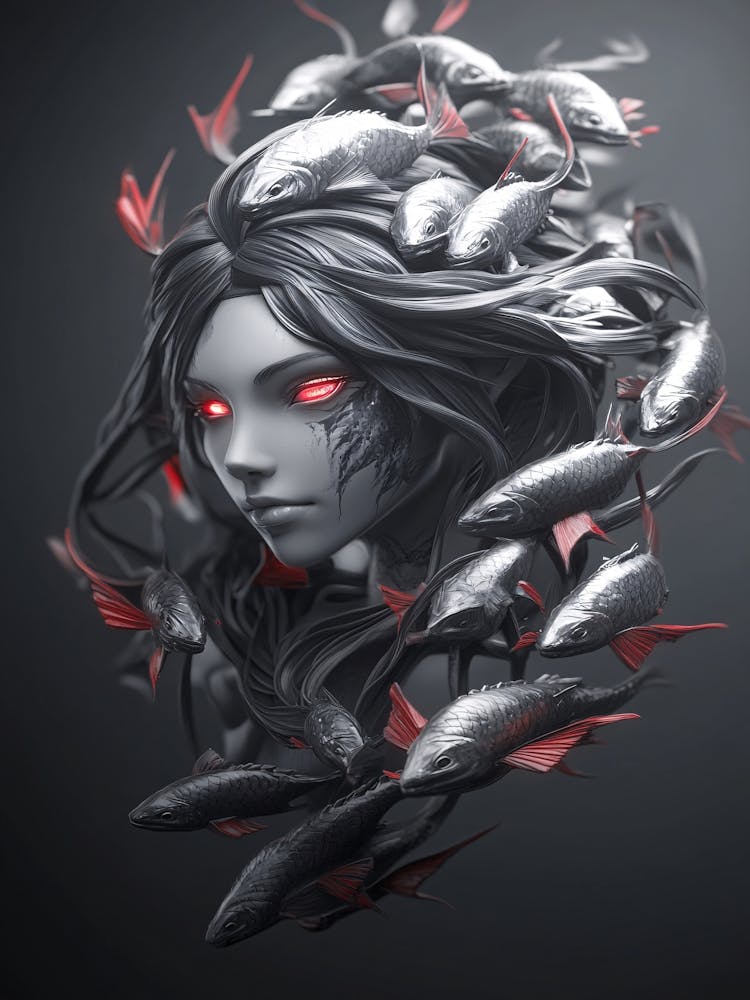 Girl With Fishes
