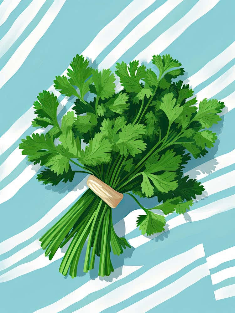 Cilantro Summer Illustration 8
