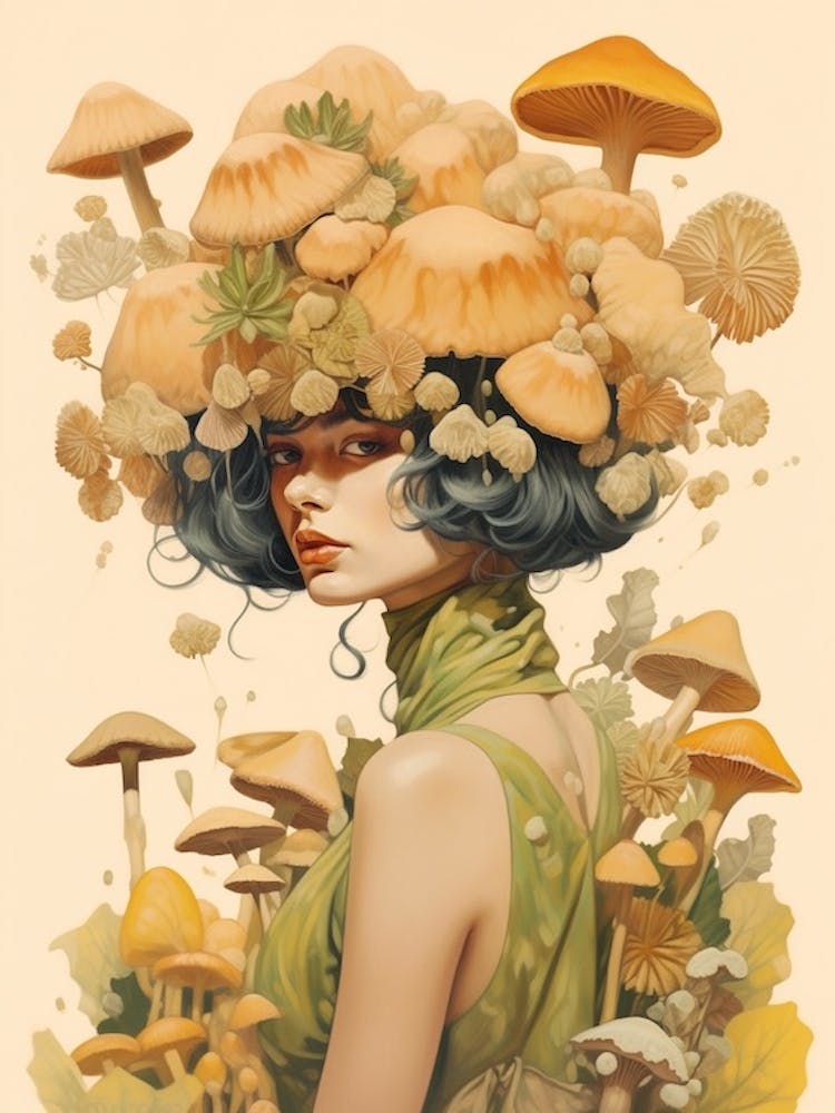 Mushroom Surreal Portrait 8