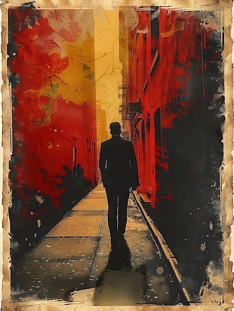 Man Walking Down The Street 1