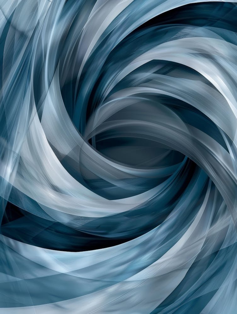 Abstract Blue Swirl 1