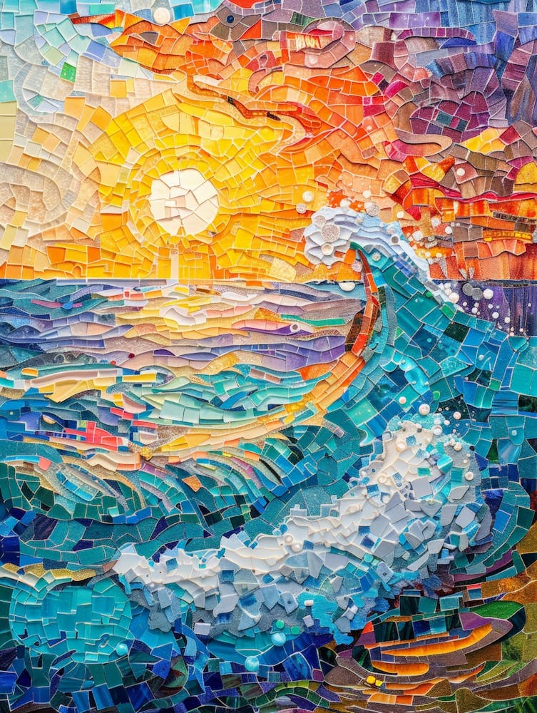 Mosaik von Person