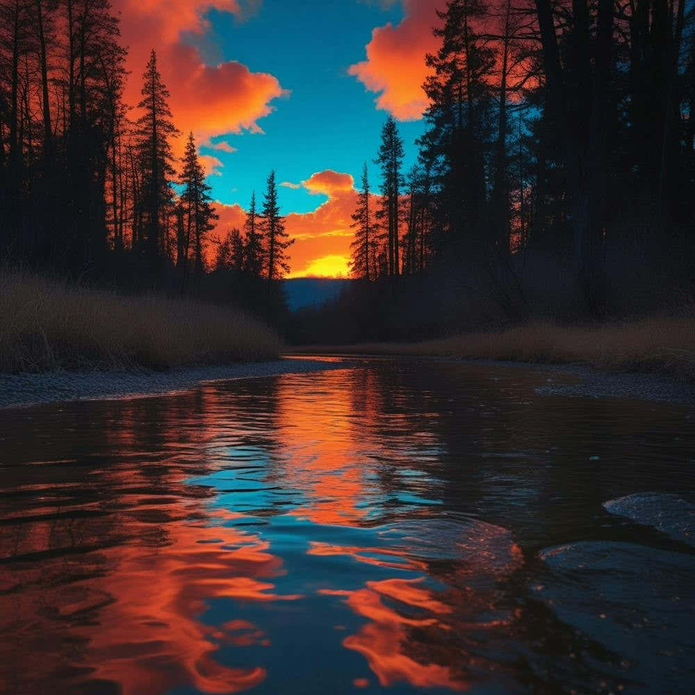 Sunset In Yosemite