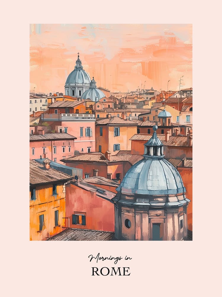 Mornings In Rome Rooftops Morning Skyline 1