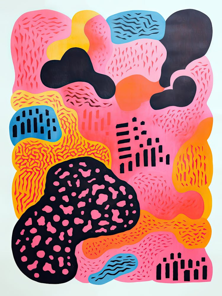 Shimmering Currents Abstract Fluid Surrealism