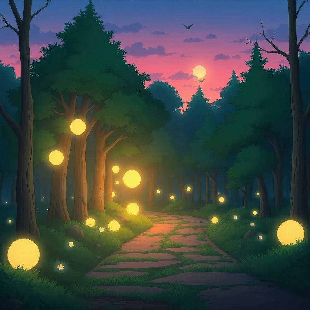 Fireflies In The Forest