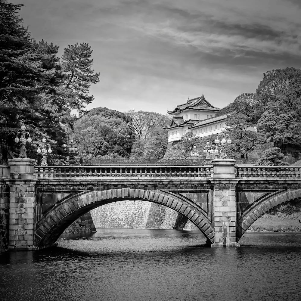 Idyllic Bridges With Imperial Palace In Tokyo