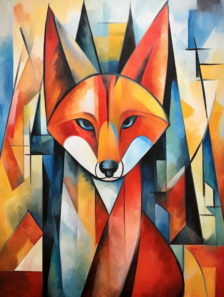 Fox Abstract Pop Art 6