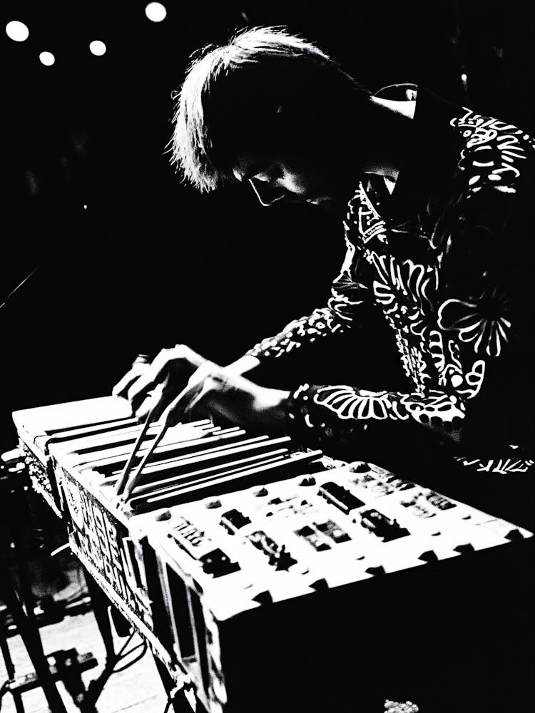 Man Playing A Keyboard