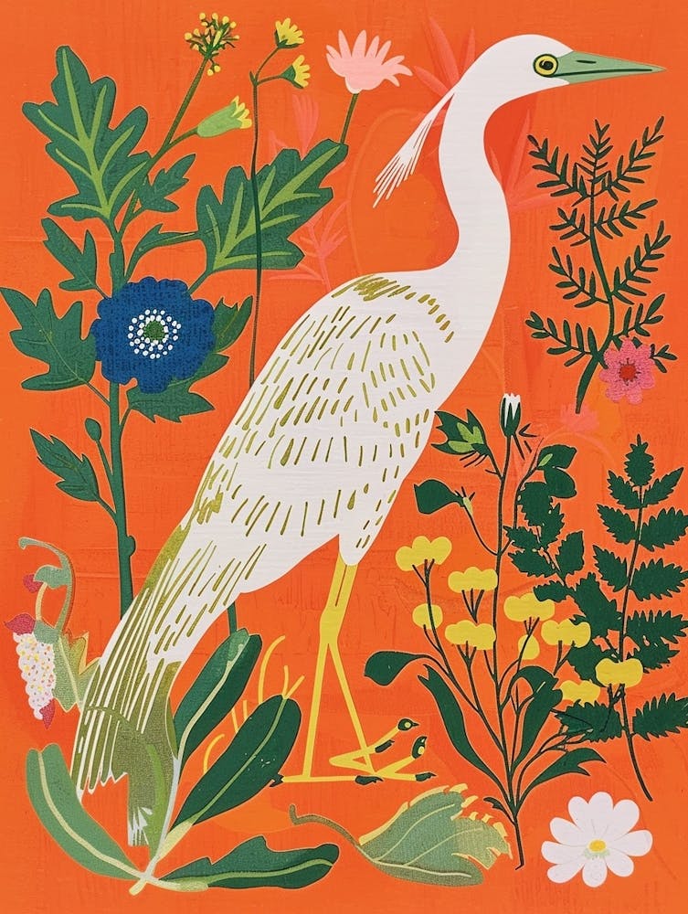 Spring Birds Egret 3