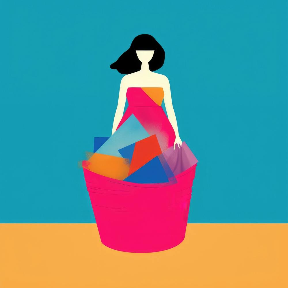 Woman In A Basket 12