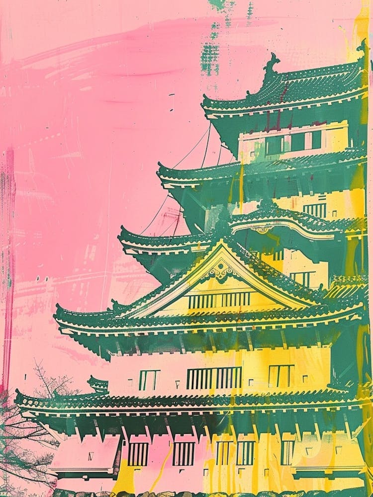 Himeji Japan Duotone Silkscreen 6