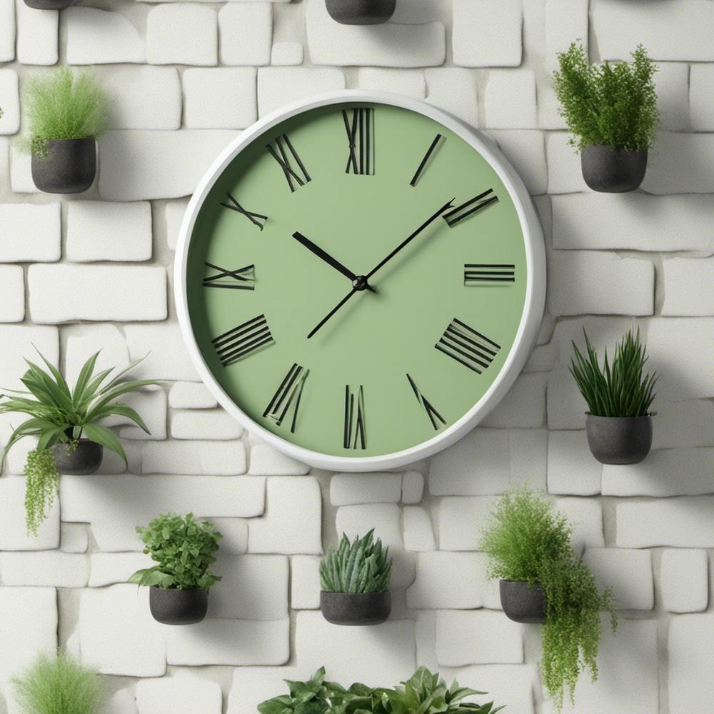 Green Wall Clock