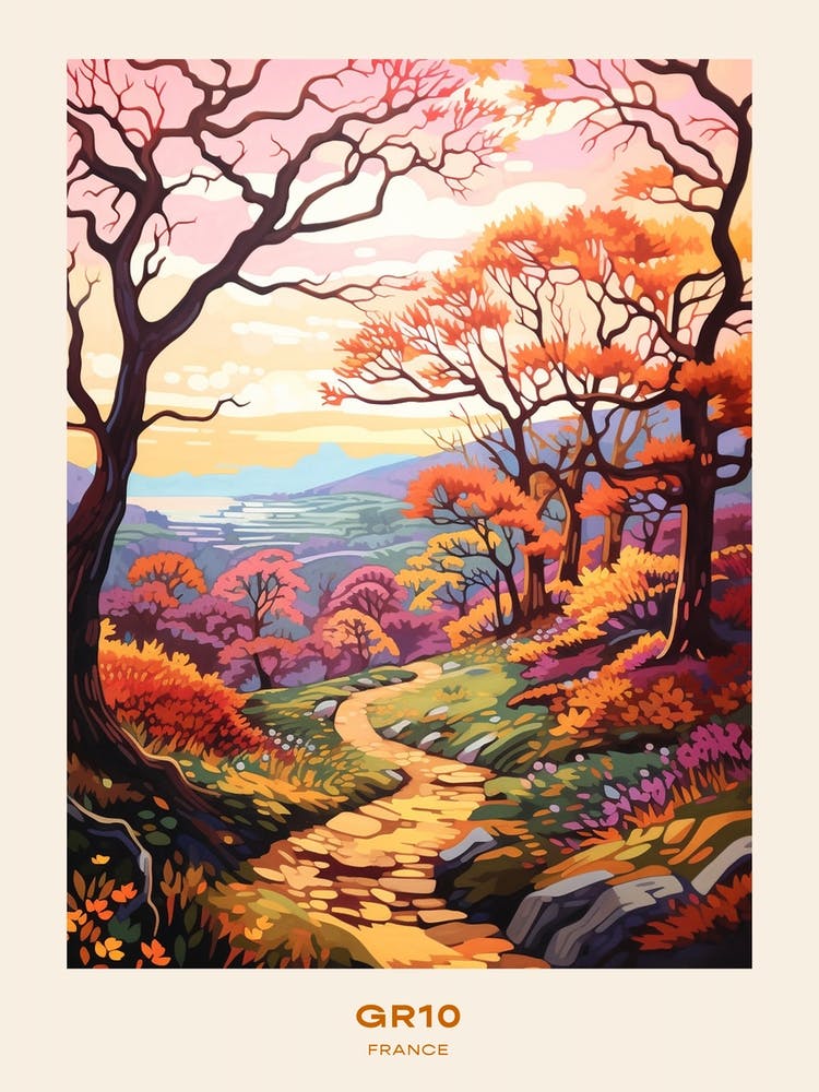 Gr10 France Hike Poster