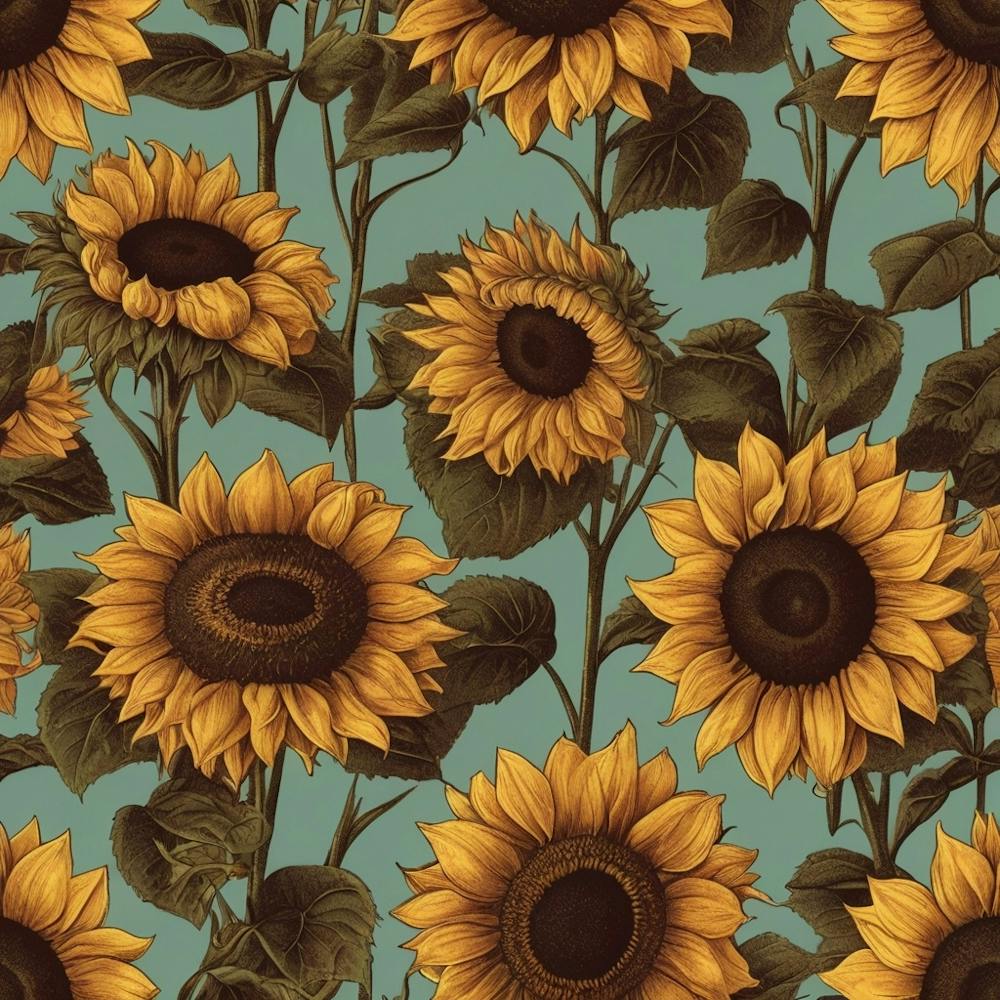 Default Default Retro Vintage Sunflower For Defferent Seasons 3