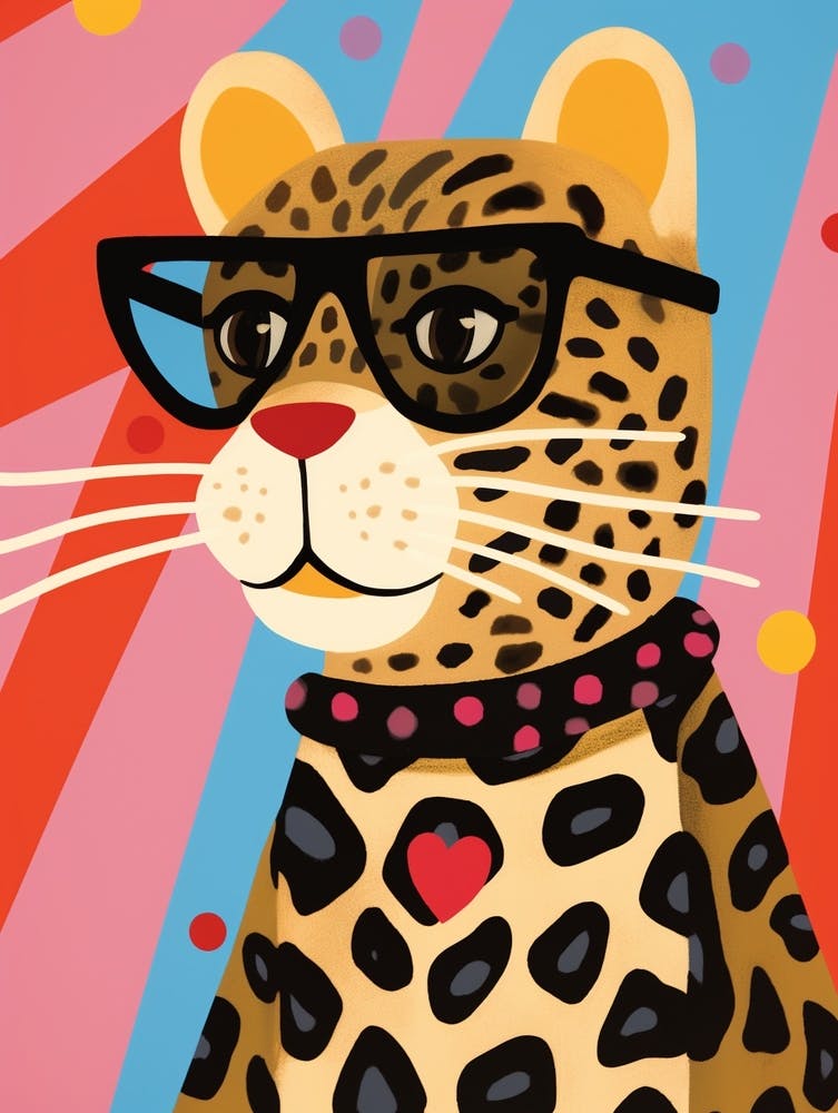 Little Leopard 2 Wearing Sunglasses