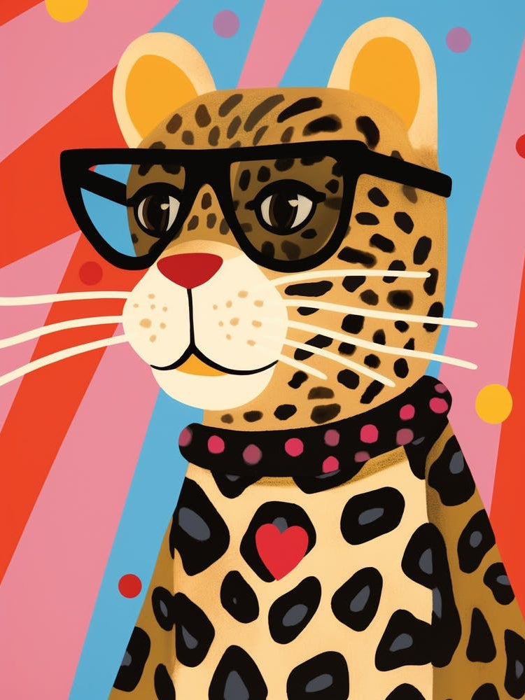 Little Leopard 2 Wearing Sunglasses