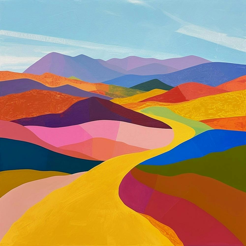 Colourful Abstract Gobi Gurvansaikhan National Park Mongolia 2