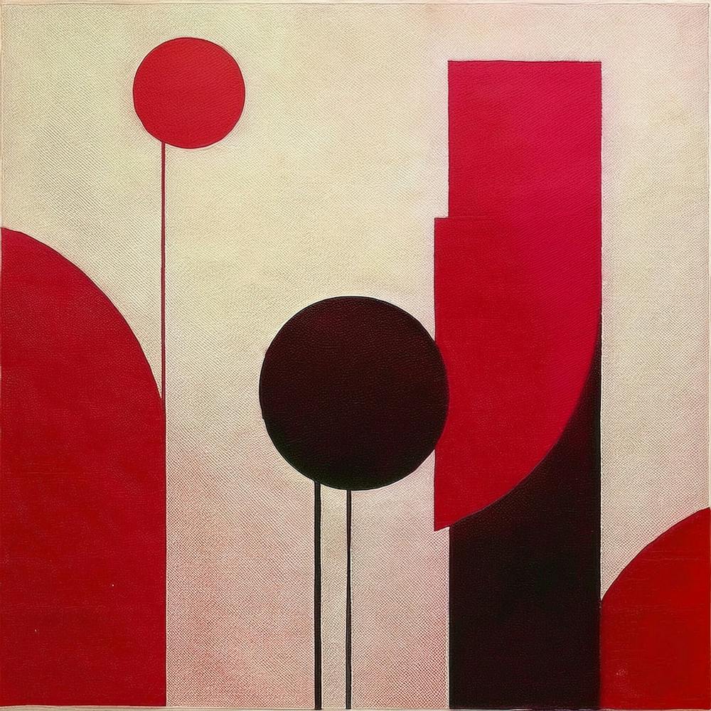 Abstract Red And Black